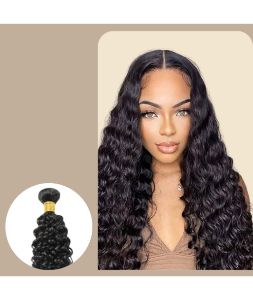 Tissage Cheveux Vierge Cabello Humano Water Wave 7A Brun Foncé 1B 100 Gr en ligne des produits 