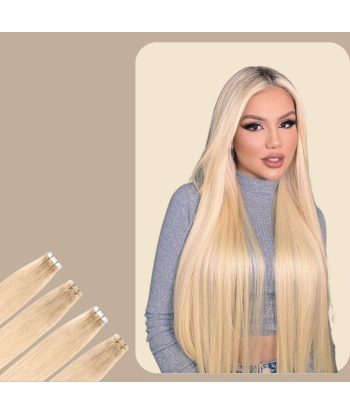 Glatte, haftende Extensions Platinblond offre 