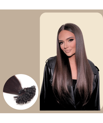 100 Glatte Keratin-Extensions Braun l'évolution des habitudes 