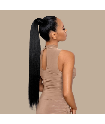 Pferdeschwanz Ponytail Dunkelbraun Zauberband Remy Hair Straight les muscles