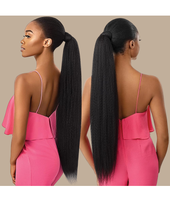 Pferdeschwanz Ponytail Dunkelbraun Zauberband Remy Hair Yaki Straight Découvrez la collection