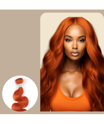 Weben Jungfräuliches Haar Human Hair Body Wave 7A Ginger 350 100 Gr pas cher chine