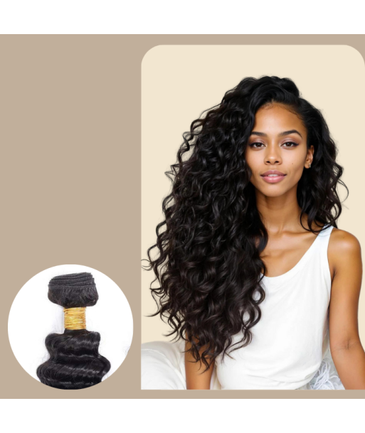 Haarglättung Jungfräuliches Haar Human Hair Deep Wave 7A Dunkelbraun 1B 100 Gr ouvre sa boutique