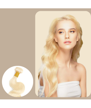 Veving av jomfruhår fra mennesker Body Wave7a blond platinum 613 100 gr shop