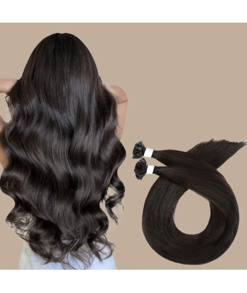 100 Premium Keratin Extensions Rett med Flat Tupp 2 Voir les baskets