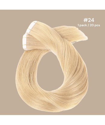 Premium Russian Hair 24 rette tape-extensions 50% de réduction en Octobre 2024