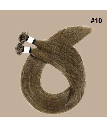 100 Keratin Extensions Rett Premium Med Flat Tupp 10 basket pas cher