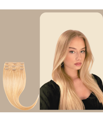 Blond Stiff Clip Extensions de France