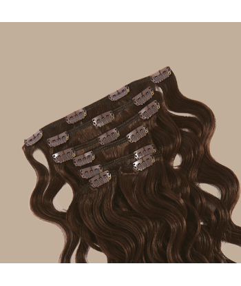 Brun vågig Clip Extensions 50-70% off 