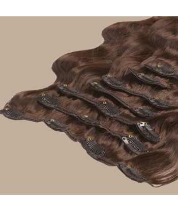 Brun vågig Clip Extensions 50-70% off 