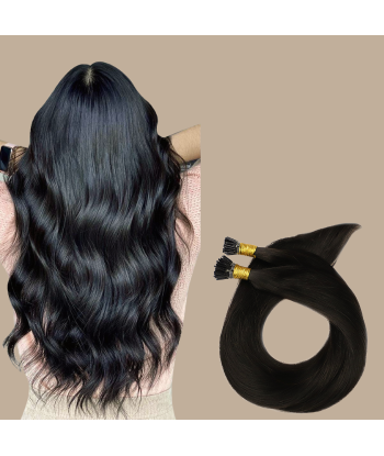 50 Premium Keratin Extensions Glatt mit I-Spitze 1B solde