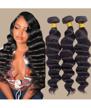 Tissage Cheveux Vierge Human Hair Los Diep 7A Brun Foncé 1B 100 Gr Dans la société mordern