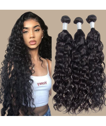 Tissage Cheveux Vierge Human Hair Water Wave 7A Brun Foncé 1B 100 Gr Comparez et commandez 